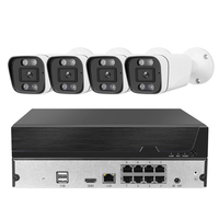 Outdoor IP Camera 4 Channel NVR POE Set System Home Security Video Surveillance Digital Video Recorder LAN Security Monitoring