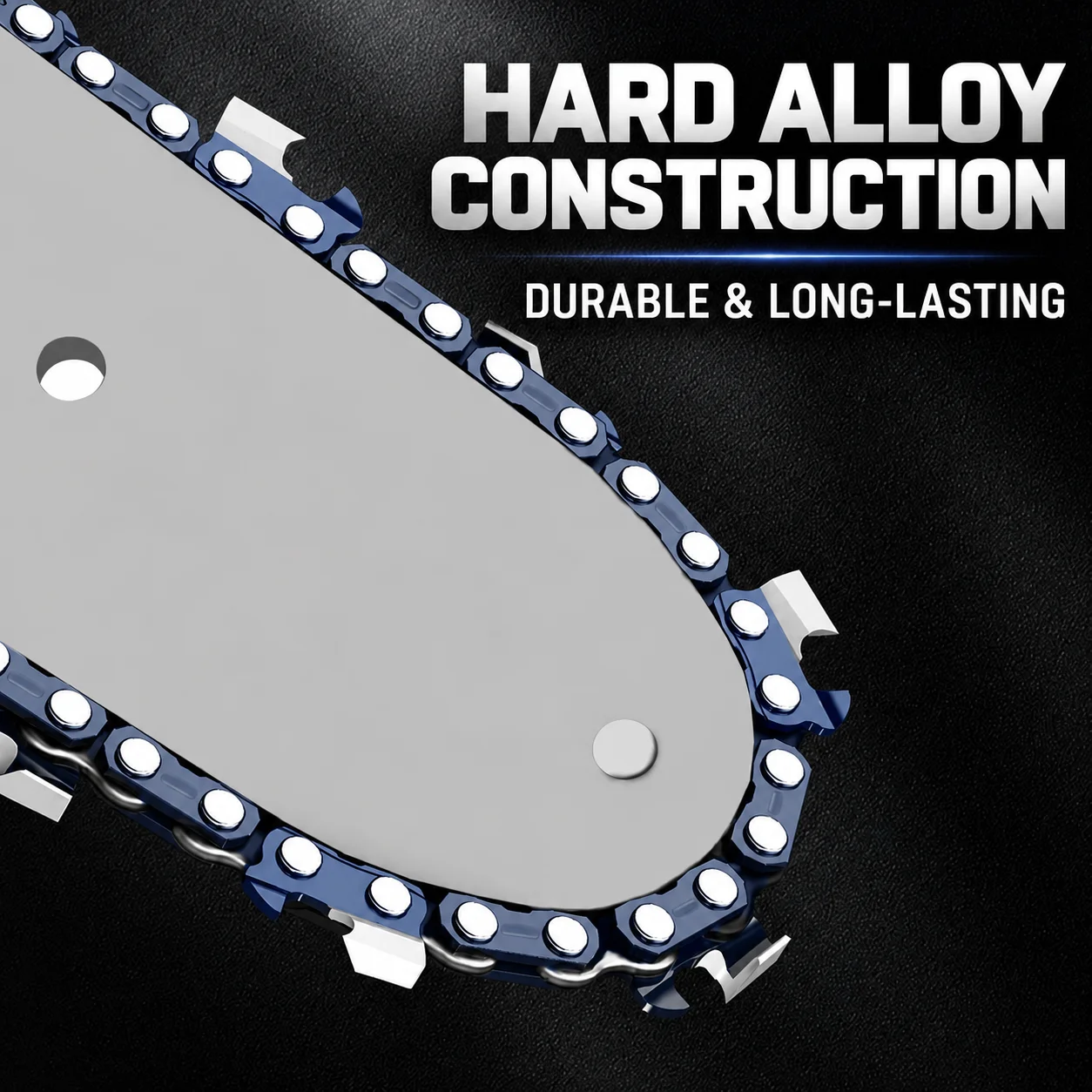 14/16 Inch Electric Chainsaw Replacement Chain, Wear-Resistant Saw Chain Accessories for High Branch Pruning and Logging
