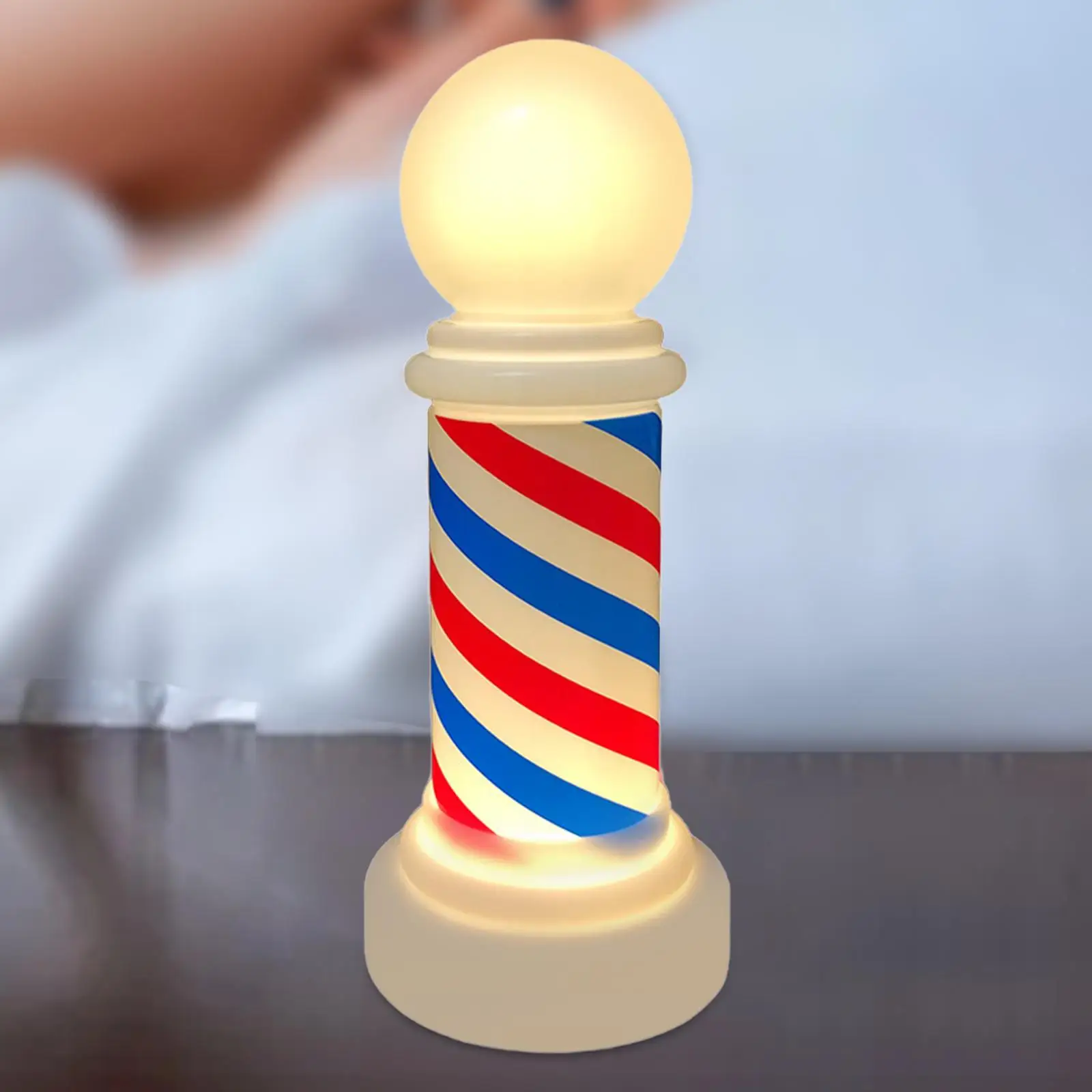 Barber Sign Rotating LED Lamp Modern Decorative Light Fixture for Salon Pole Lighting Solutions