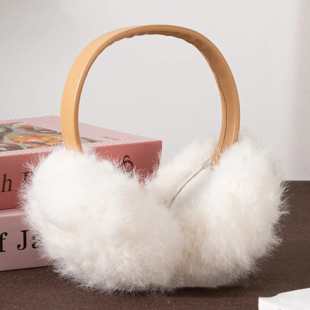 موضة لينة الأذن دفئا الباردة حماية طوي غطاء للأذن تقليد الأرنب الفراء غطاء للأذنين الدافئة النساء الرجال