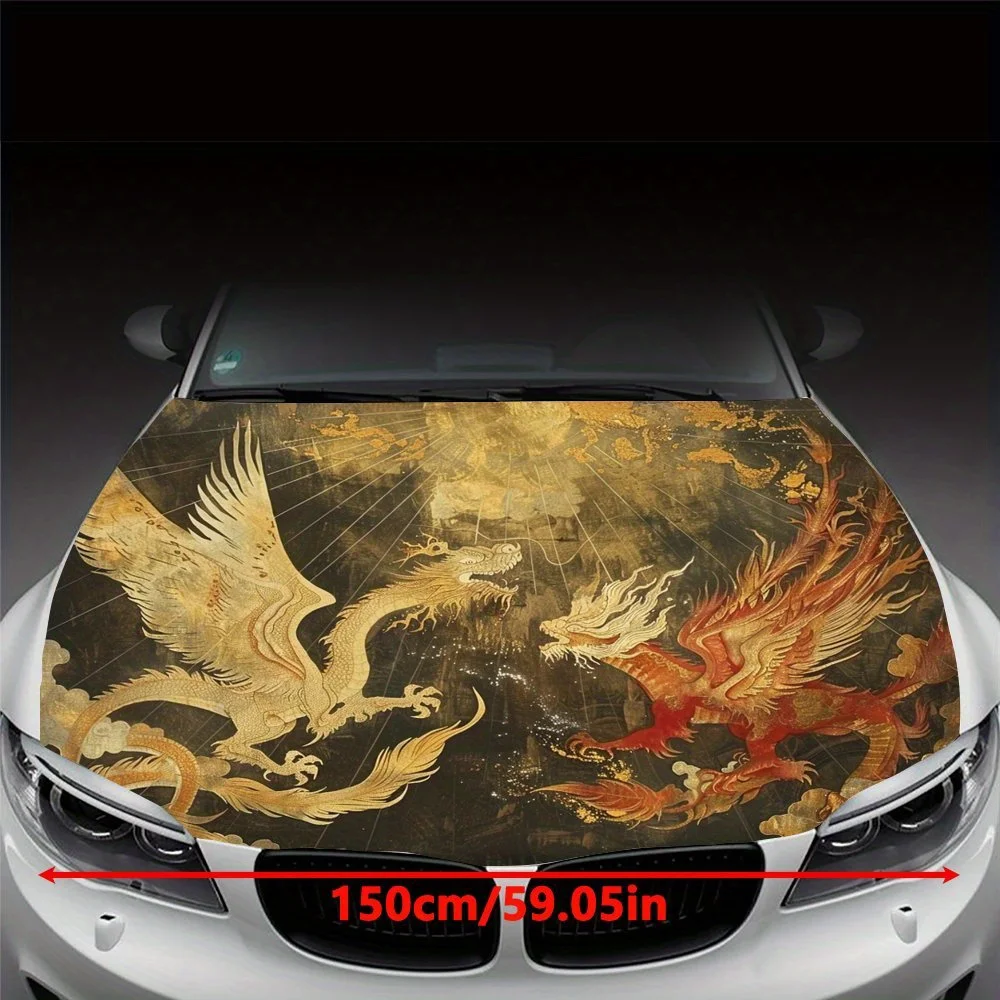 Dragon Battle Inferno: الصدام السحري تحت الضوء المشتعل؛ أغطية فينيل السيارة، ورسومات غطاء المحرك، والشارات ذات المذاق غير العادي