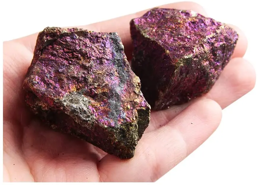 Natural Colourful Chalcopyrite Collection Ore Mineral Specimens