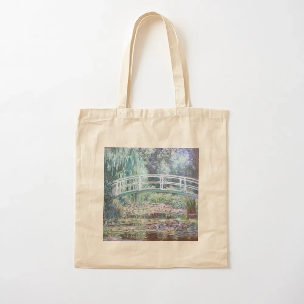 

Claude Monet Water Lilies and Japanese Bridge Tote Bag Big bag women shopping bag logo