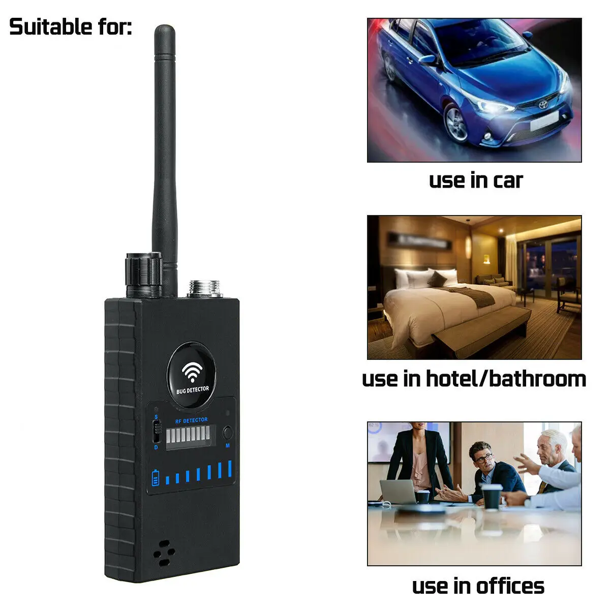 Imagem -06 - Wifi Hidden Spy Câmera Detector Telefone Anti-monitoramento Atualização Gps Tracker Spy Gear Detector Câmeras Gadgets Hotéis Dispositivos