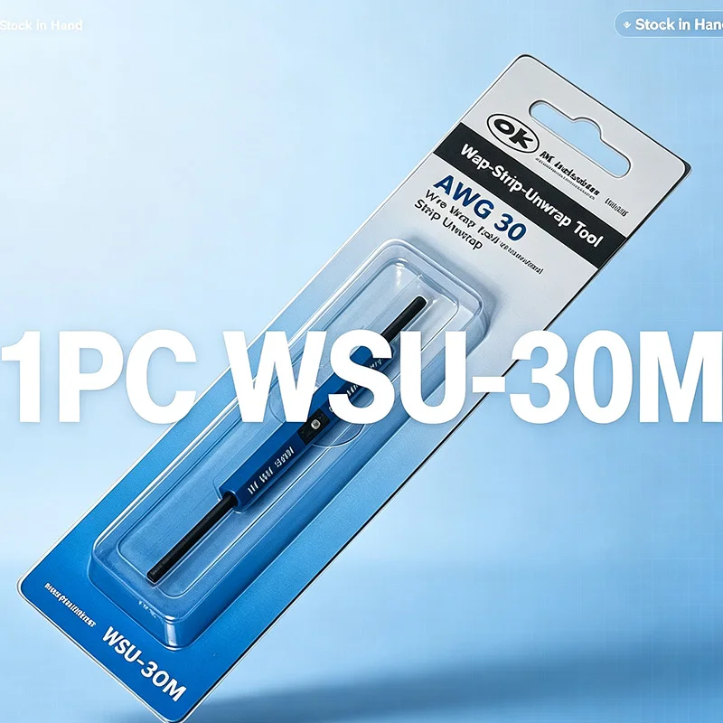 1PCS WSU‑30M Wire Wrap Strip Unwrap Tool, AWG 30 Gauge Wire Wrapping Tool for Electronic Prototyping Repair Work