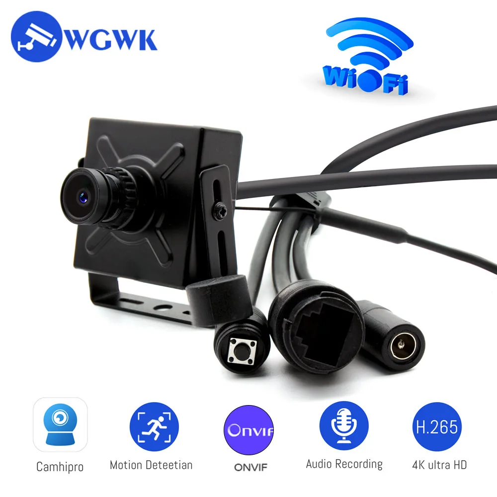 WGWK-Mini caméra de surveillance IP WiFi HD 2MP/1080p (IMX335), dispositif de sécurité domestique sans fil, avec webcam et détection qualifiée ale