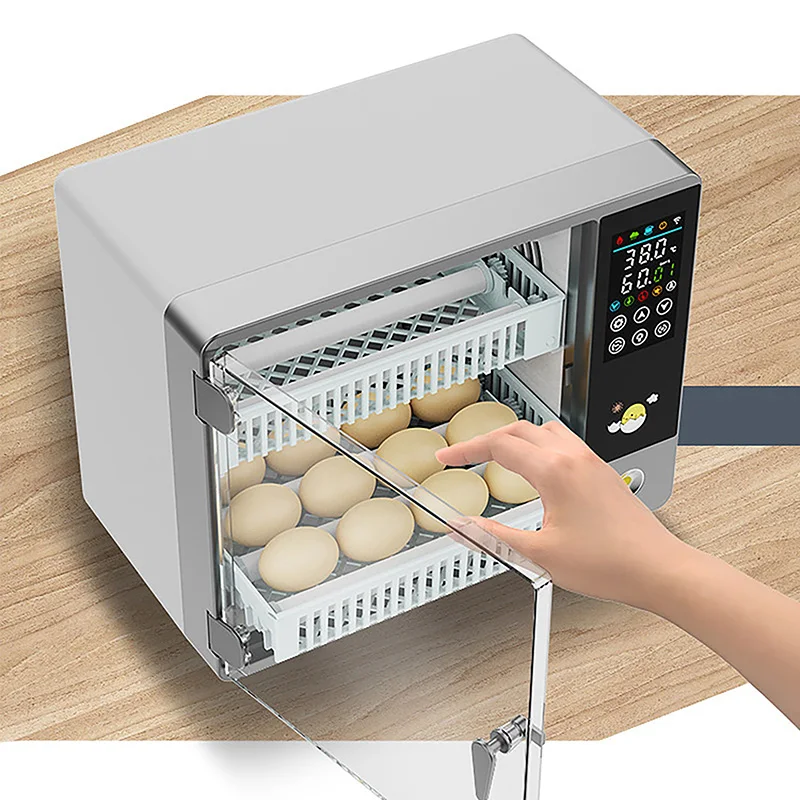 24 Eggs Fully Automatic Incubator Control Touch Screen Dual Power, Single Power Incubator For Chicken/Duck/Goose/Pigeon/Peacock