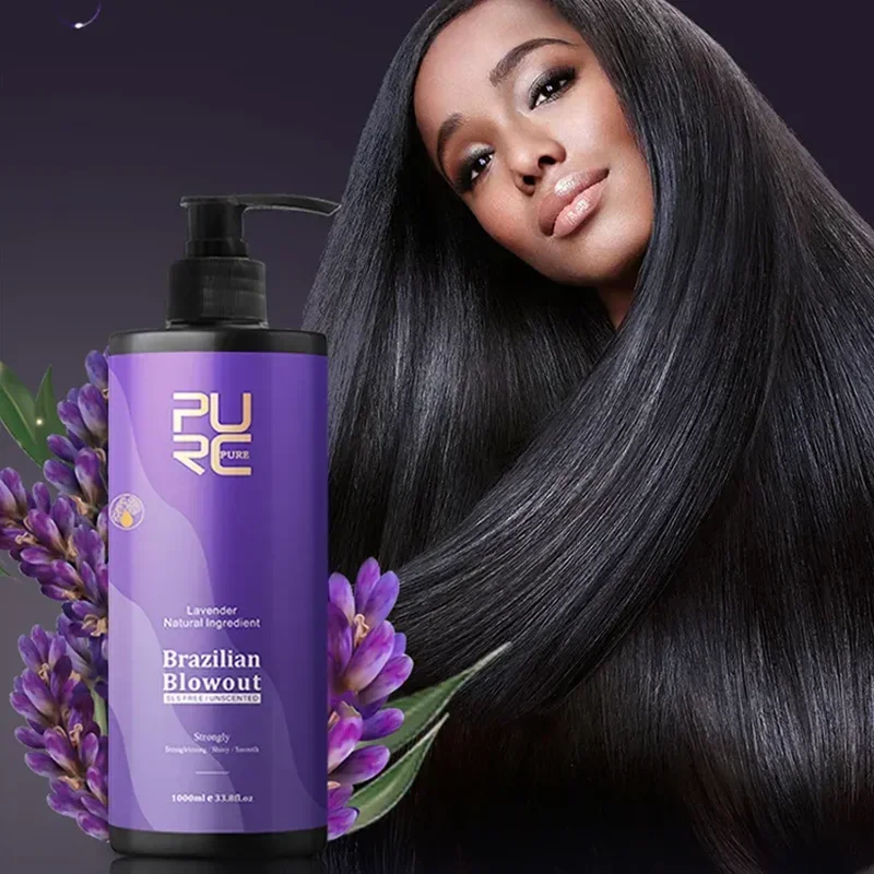 hair straighten soften repair irritability Brazilian keratin repair lavender Brazilian baking oil hair conditioner hair care