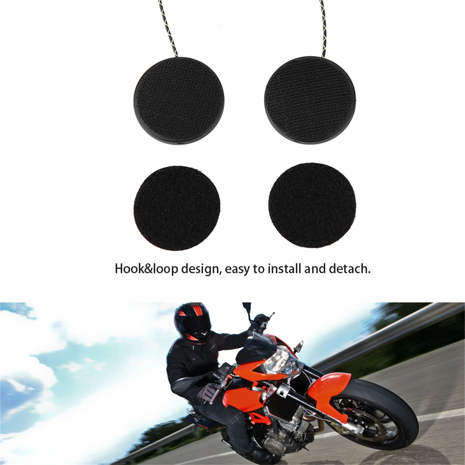 Motorcycle Helmet Headset Headphone Speakers Support Hands Free Calling