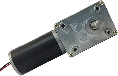 

Bemonoc DC Motor 12V 350 RPM High Speed Reversible Worm Geared Motor with Metal Gear Reducer