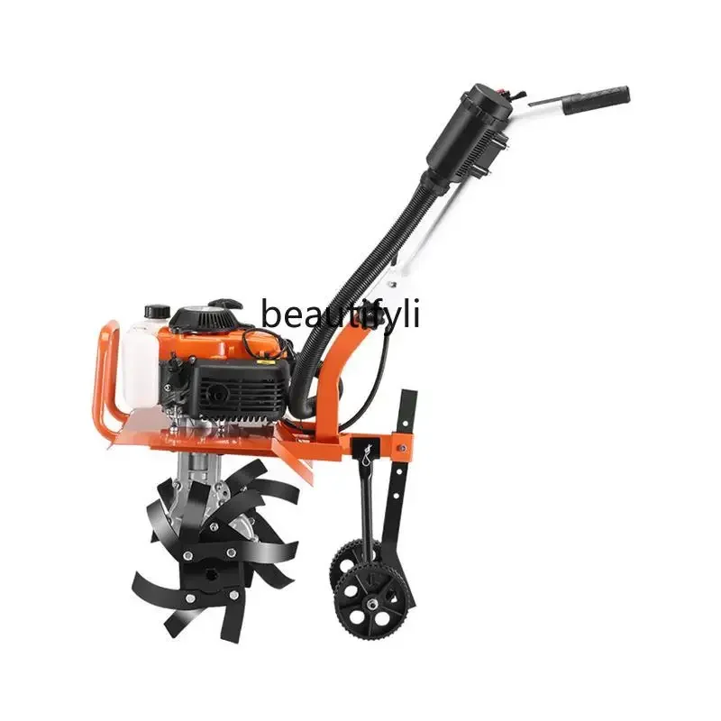 FGMicro-leme Motoseggia rotativa manual agricolo Zappa doméstica Diserbo Allentamento terreno Scavo e aratro