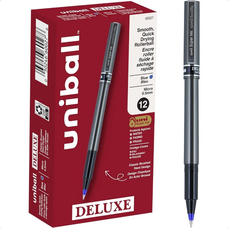 

Deluxe Micro Point Roller Ball Pens Blue 60027