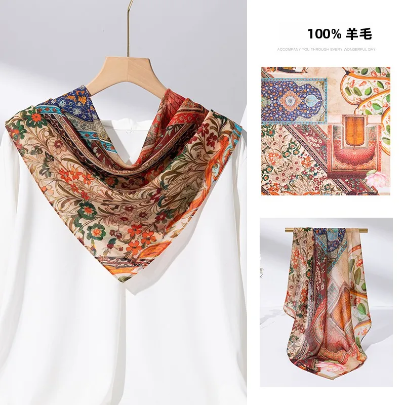 上海ストーリー-カシミアスカーフ-レディース-ファッショナブル-多用途-ネックウォーマー-冬用-スクエアスカーフ-スタイリッシュ-トレンディ-ウールショール