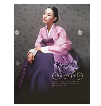 فستان كوري تقليدي الهانبوك توب وتنورة قديمة 6 طبقات فستان زفاف نسائي ربيعي عتيق #5