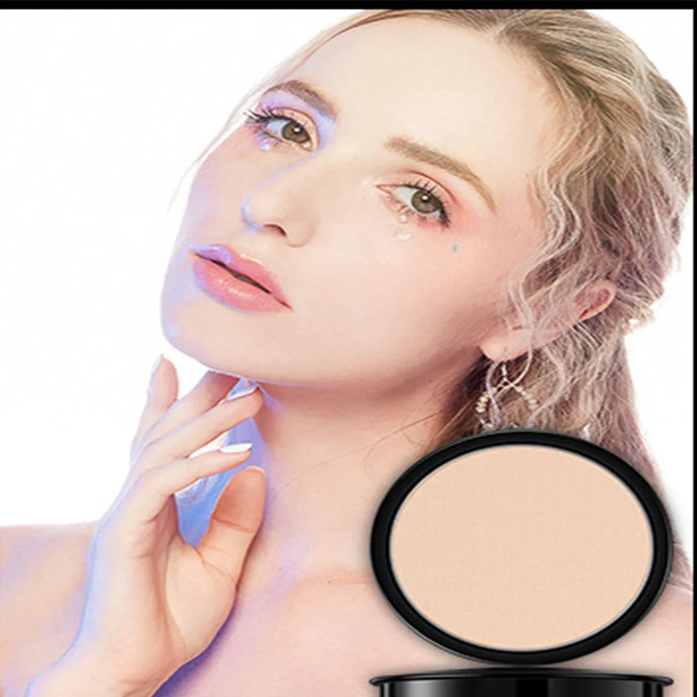 3 Colors Face Pressed Powder Long-Term Oil Control Natural Foundation Powder Smooth Finish Concealer Setting Powder Facial Cosme