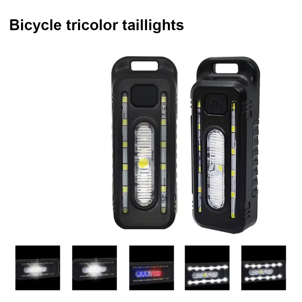 Rote und blaue Schulter-Polizeilicht mit Clip, wiederaufladbare USB-Taschenlampen, Warnung, Sicherheits-Fahrrad-Warnlaterne