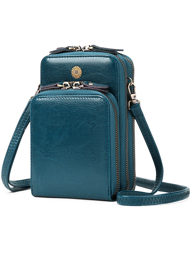 

Женская сумка через плечо из воловьей кожи в стиле ретро с футболкой Carents, сумка для мобильного телефона, европейская вертикальная сумка Ape, чистый цвет