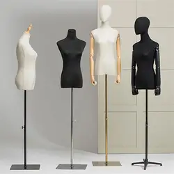 1Pc Mannequin Cloth Cover DIY Apparel Sewing Fabric Female Model Cloth Cover Mannequin Body Fabric Cover Model Accessories