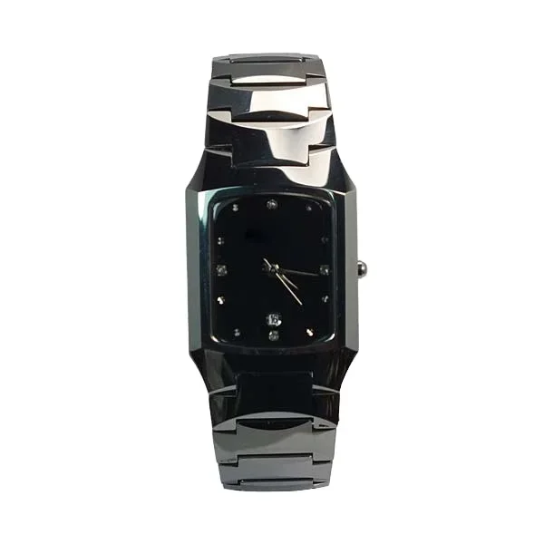 

## Couples Tungsten Watch Noble Valuable Metal Square Sapphire Made In China Black