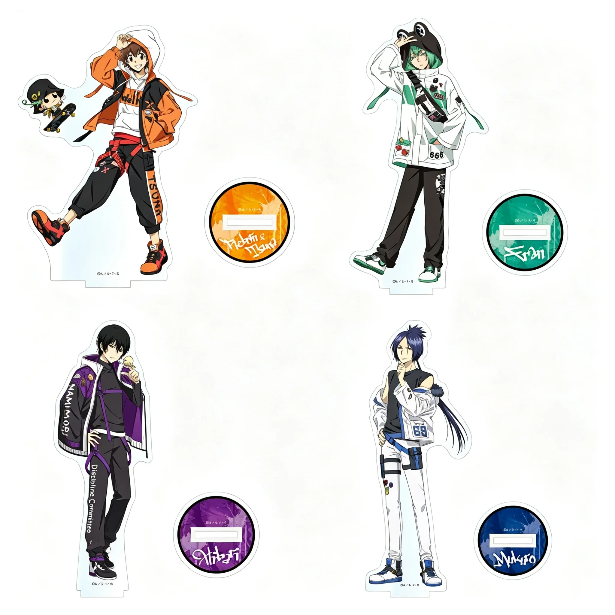 Anime Katekyō Hitman Reborn! Street Fashion Style Reborn Tsunayoshi Sawada Acrylic Stand Model Plate Keychains Desk Decor