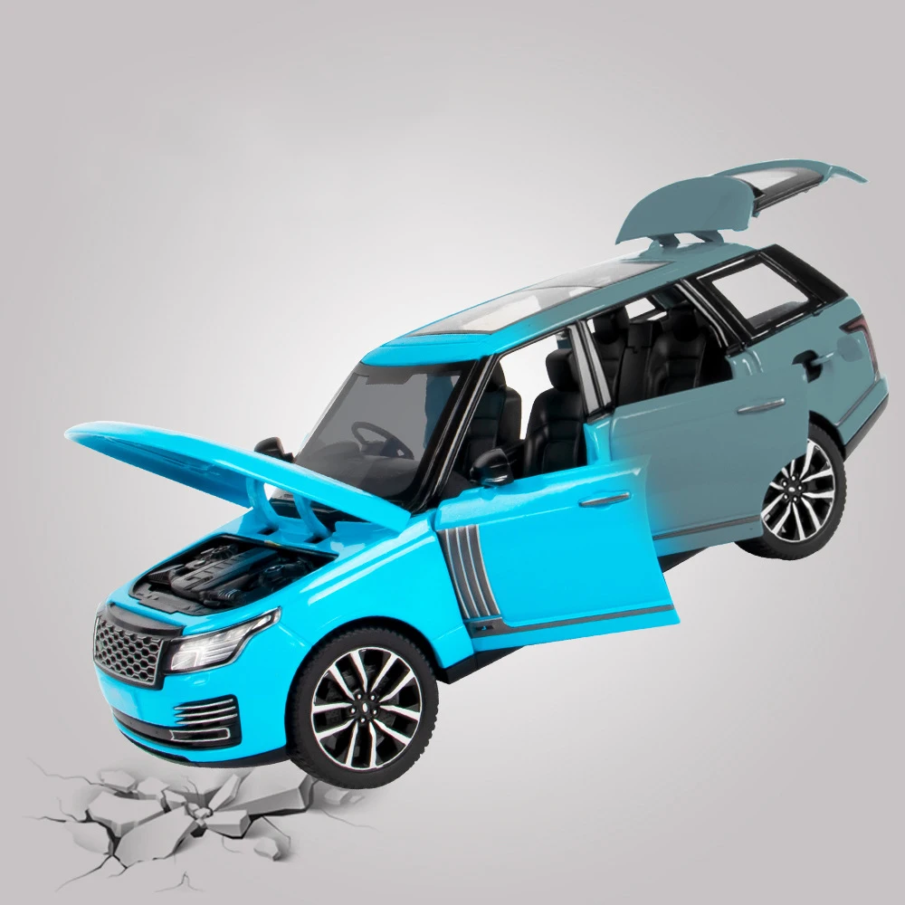 1:24 RANGE ROVER 50th Anniversary SUV Alloy Model Car Toy Diecasts Metal Casting Sound and Light Car Toys For Children Vehicle