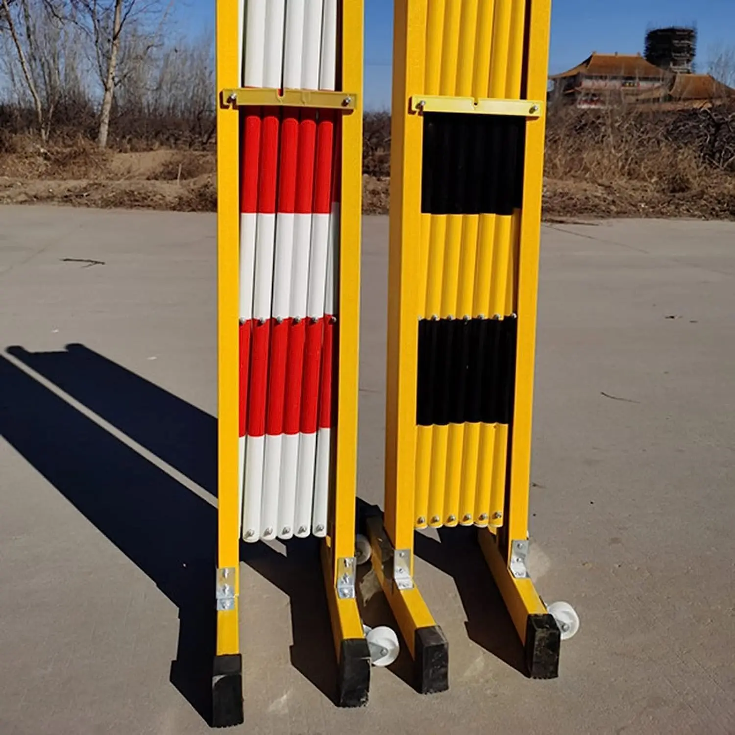 Retractable Traffic Fence, Retractable Barricade Fence for Road Outdoor Retractable Traffic Barrier