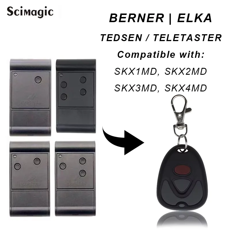 BERNER 433mhz Gate Remote Control For TEDSEN ELKA TELETASTER SKX1MD SKX2MD SKX3MD SKX4MD 433.92MHz garage command