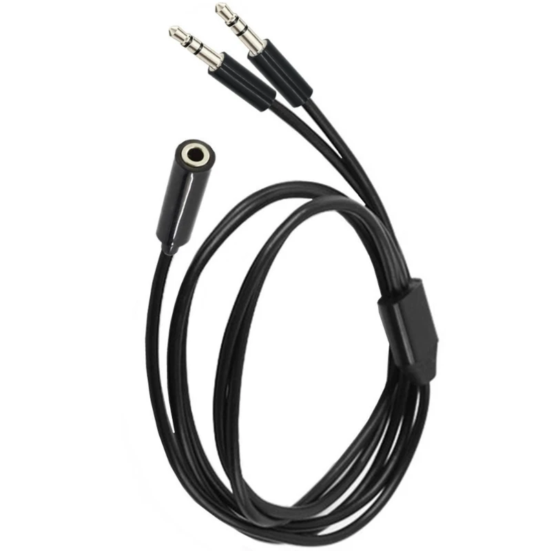 3.5mm Cable for Headphones and Speakers Two Devices Simultaneous