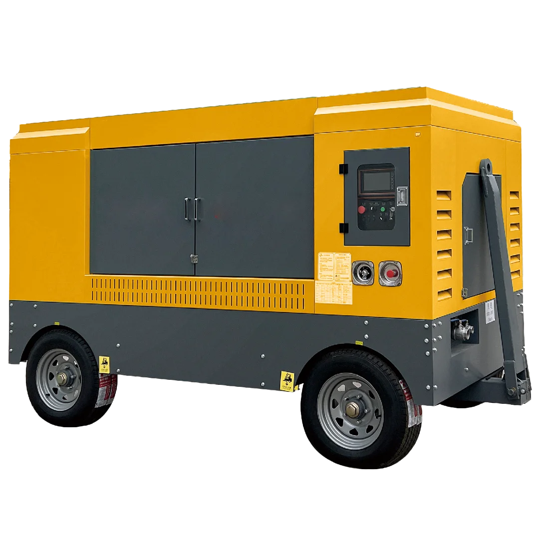 Customized Industrial 194kW 18bar Diesel Screw Air Compressor for Quarry and Mining