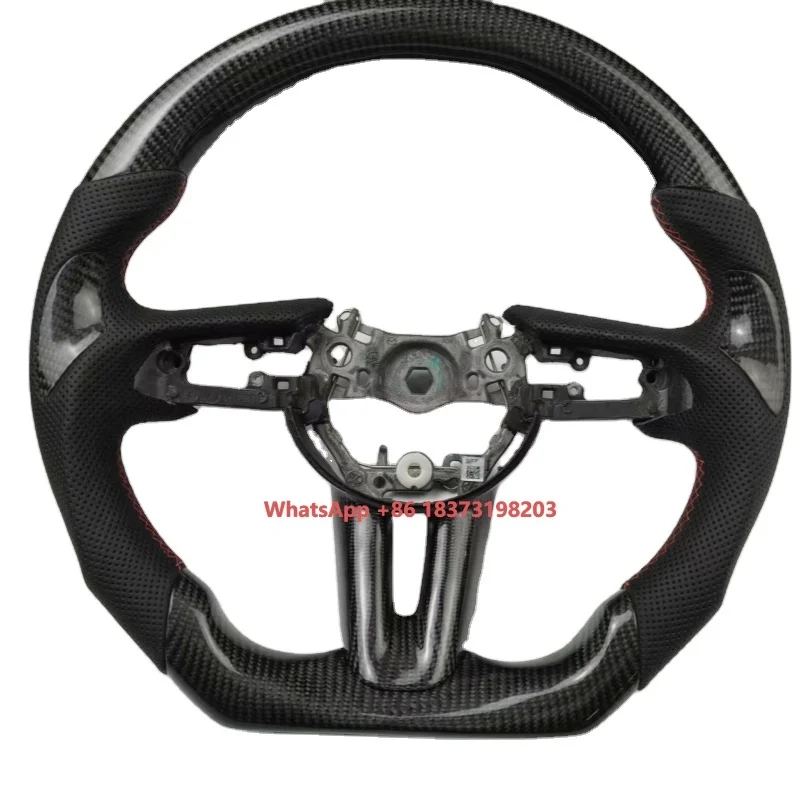 

Luxury Sports Design Style Carbon Steel Steering Wheel for Mazda 3 Series and 5 Series Fit and TT Models