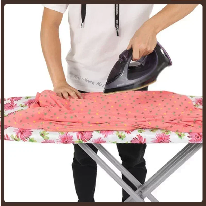 

Ironing Board Cover Scorch Resistant, Extra Thick Cotton Iron Cover With Padding Heat Reflective Heavy Duty Pad Approx 140x50cm