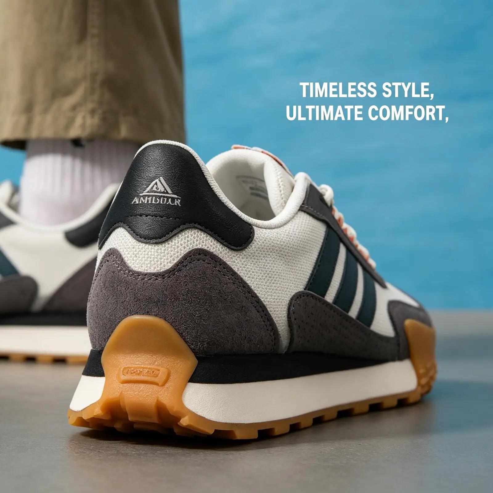 Adidas Futro Mixr Grey White Blue Gum Sole Retro Suede Mesh Casual Running Sneakers IF1789 - view 2