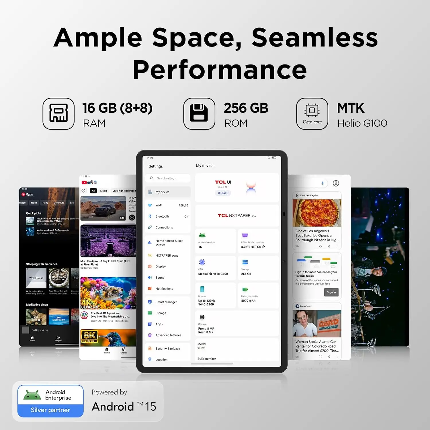 TCL NXTPAPER 11 Plus Android Tablet, 11.5