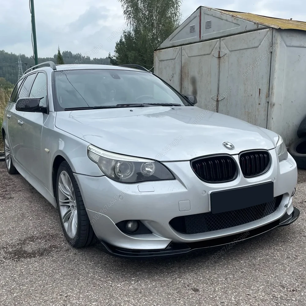 

Передний бампер автомобиля, диффузор, разветвитель для BMW M-Sport E60 E61 523i 525i 528i 530i 535i 540i 550i 2005-2010 Bodykit Tuning Black