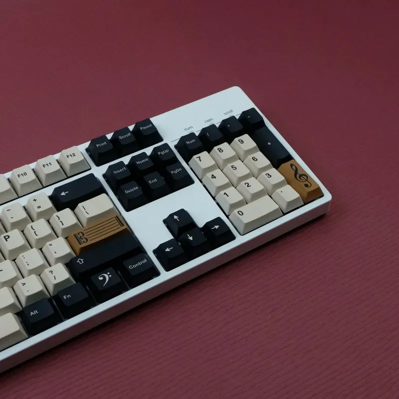 GMK Master Keycap PBT сублимационная механическая клавиатура, персонализированные музыкальные ноты, оригинальный высокий полный комплект