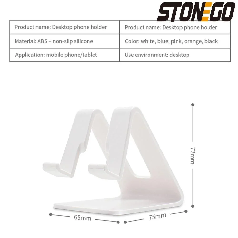 Suporte triangular para telefone, suporte universal de plástico para celular e tablet, design ajustável