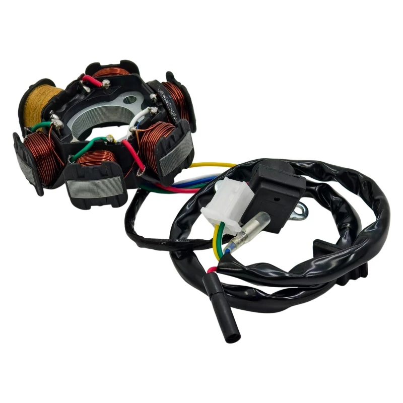 

6 Poles 5 Wires Half-wave Ignition Magneto Stator For Gy6 50cc 70cc 90cc 110cc 125cc ATV Quad Pocket Bike