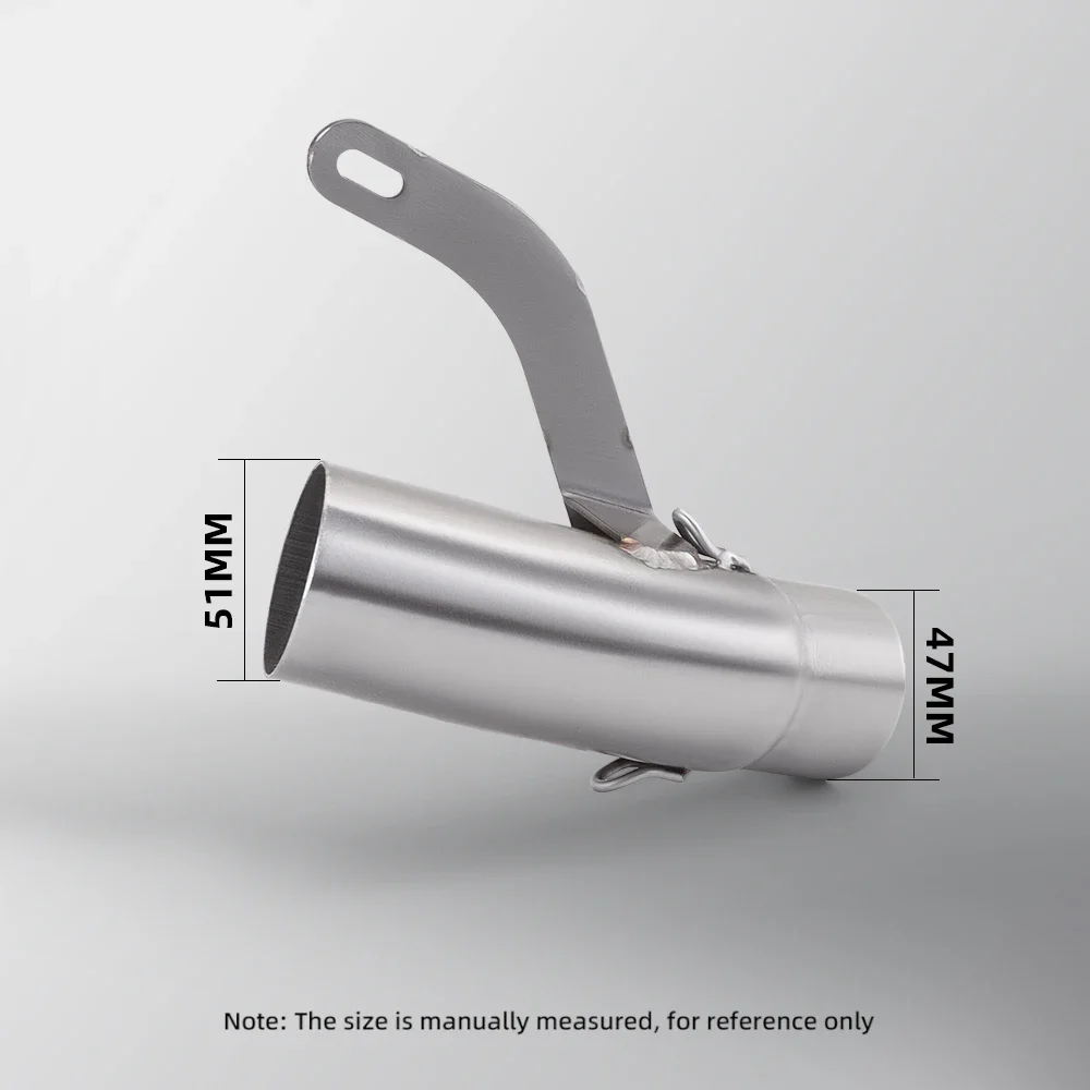 

Motorcycle Exhaust System Upgrade Kit, 51mm Caliber Link Pipe, Exhaust Refit, Quality Muffler For QJMOTO RACE 800 RR N