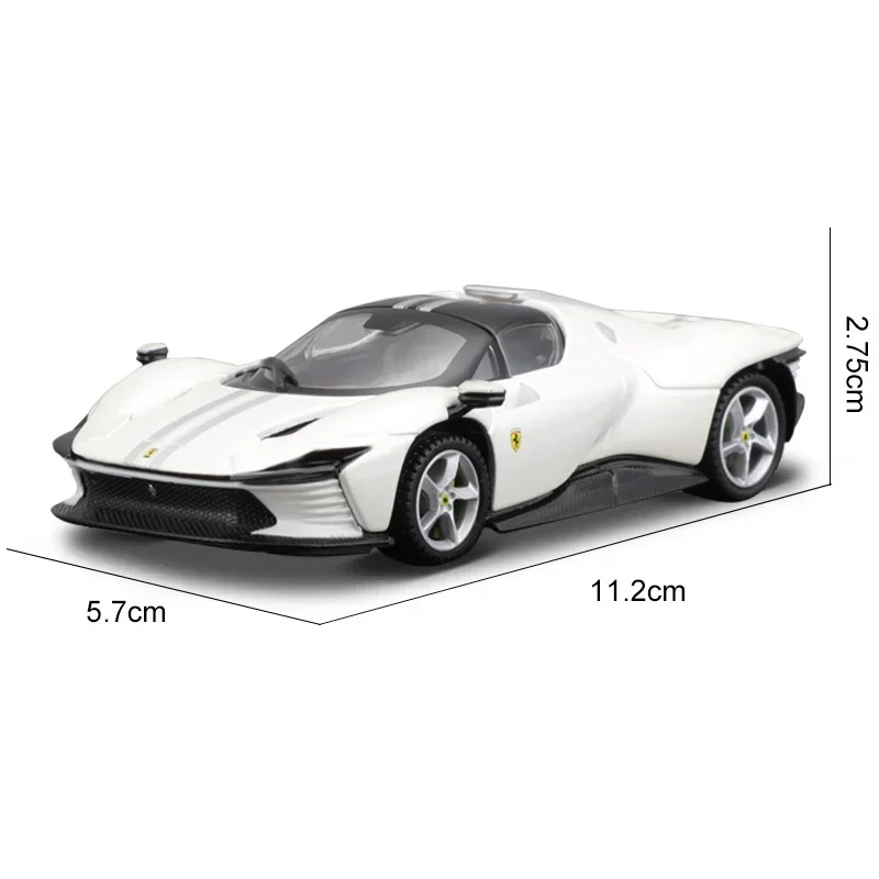 In Stock Bburago 1:43  Ferrari Sports Car Alloy Miniature Diecast Model Daytona Sp3 Ferrari Fxx K SF90 Stradale Toy Car Kid Gift