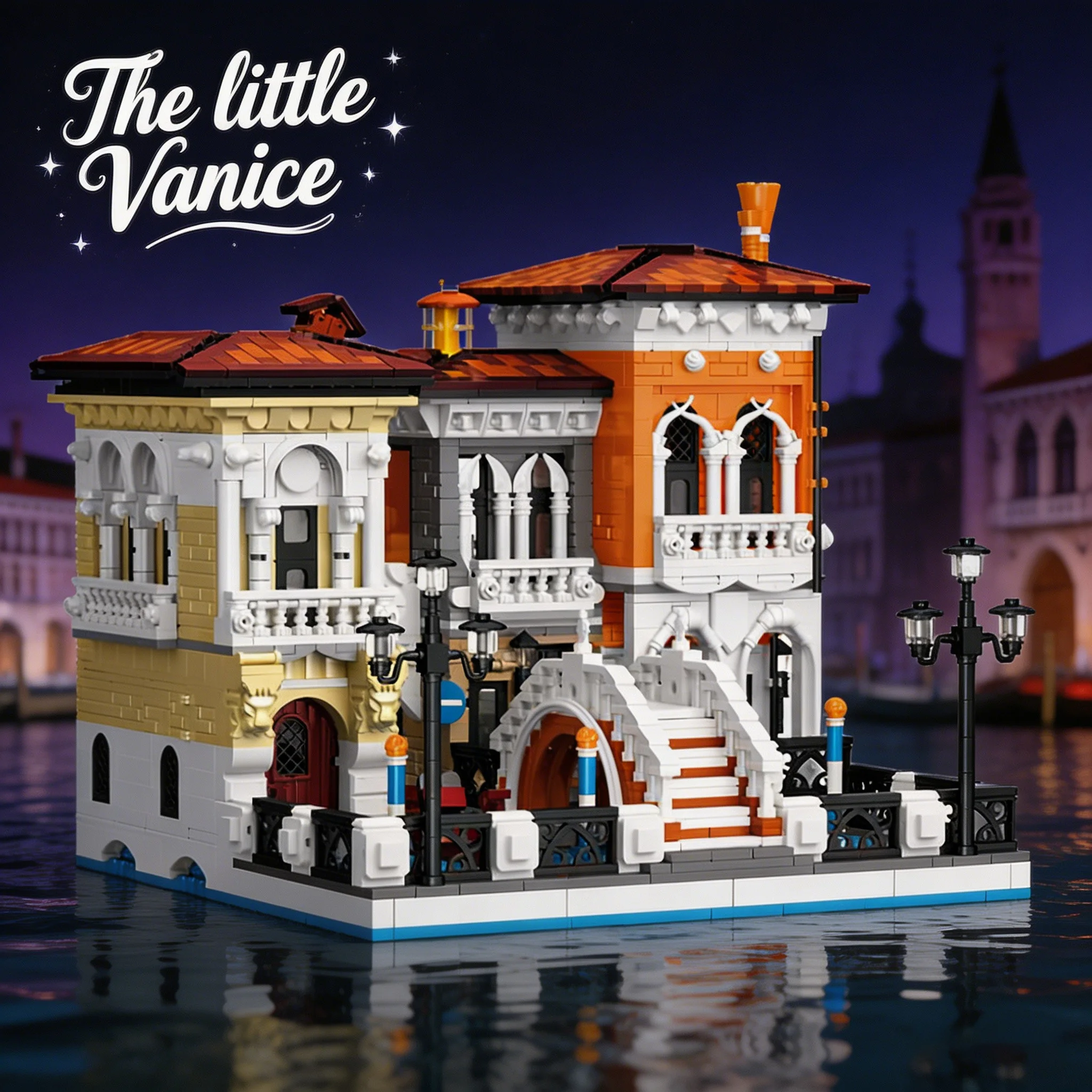 

Creative IDEAS 2926PCS Venice Building Blocks Street view European Architecture Model Brick Toys kids DIY Adult Puzzle Gifts