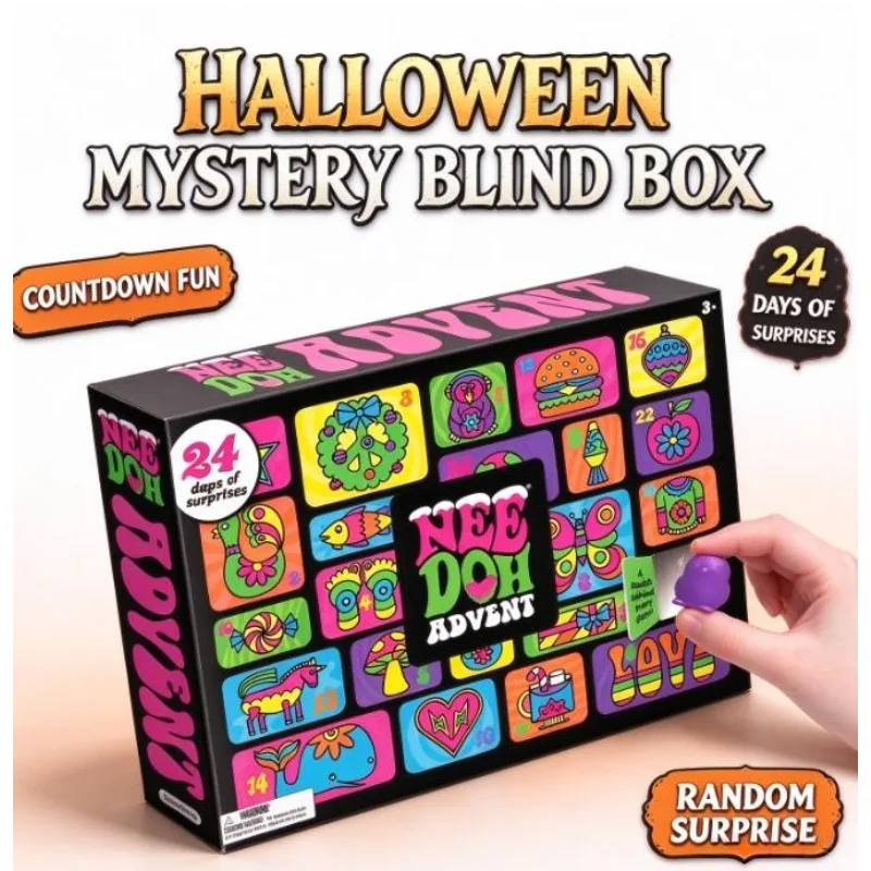 2026 Hot Christmas Arrival Calendar 24 Day Countdown Blind Box 3D PVC Pinch Stress Relief Festival Surprise Gift