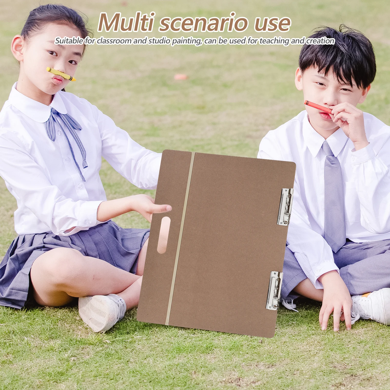 

Artists Drafting Board Drawing for and Painting Desktop Wood Student with Clips