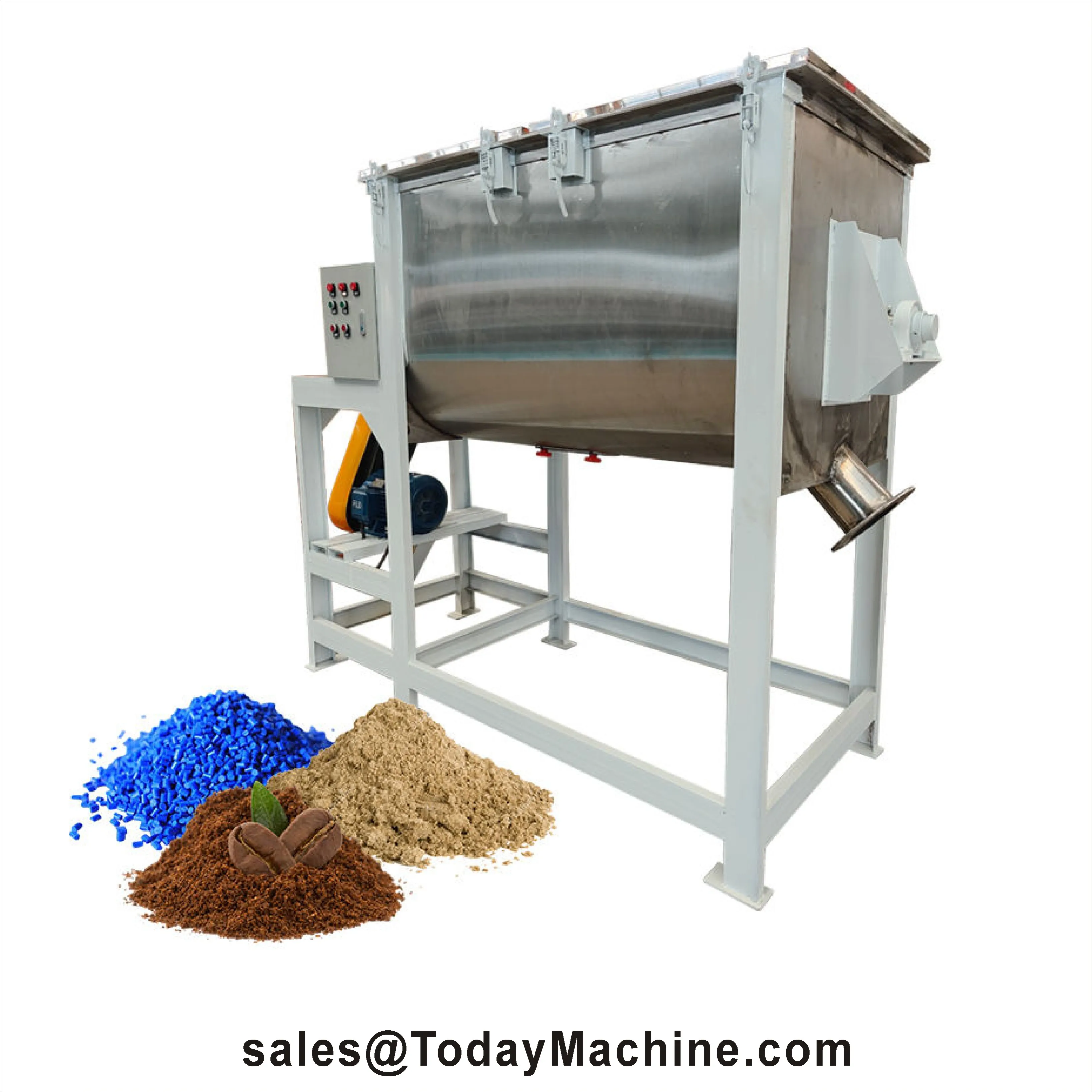 

Машина для смешивания сухих порошков из нержавеющей стали, горизонтальный ленточный смеситель для сухого химического порошка 110 В/220 В/380 В 440 В