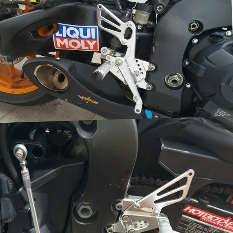

For Honda CBR1000RR 2008-2016 CNC Motorcycle Rearset Footrest Footpeg Pedal Foot Pegs Rear Set