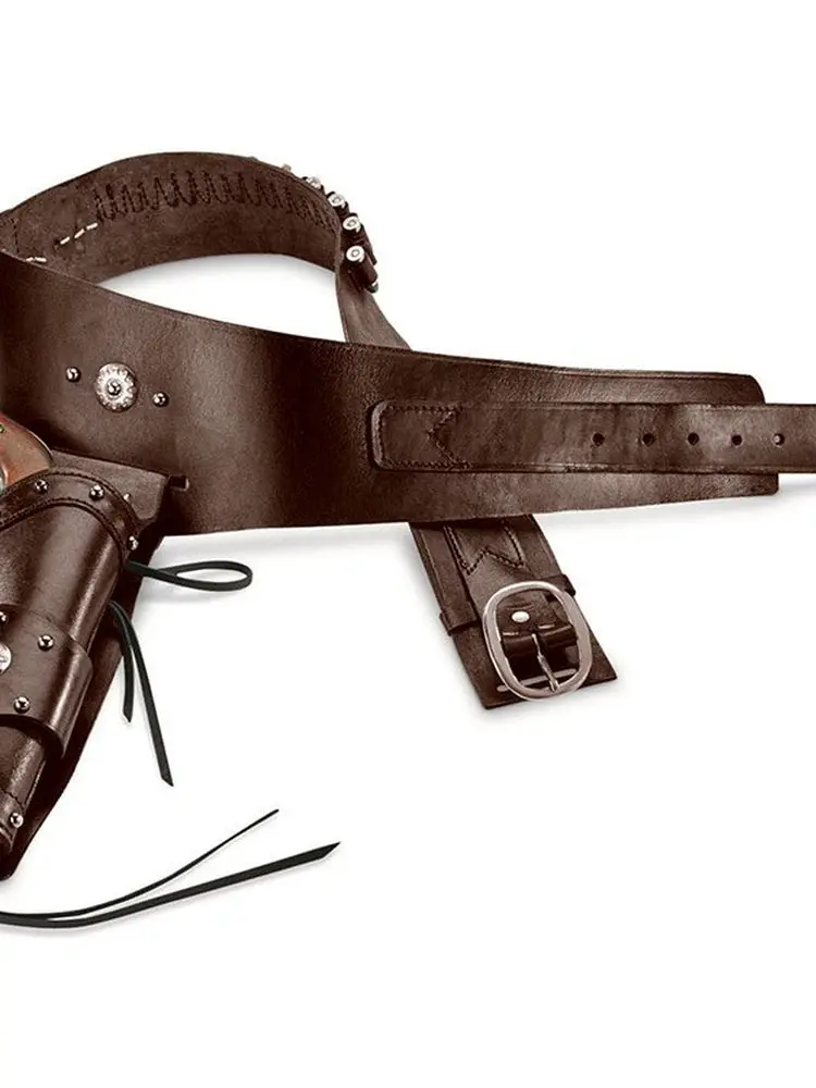 medieval-western-style-left-hand-gun-holster-for-cowboy-cosplay-costume-prop-belt-cross-border-historical-accessory