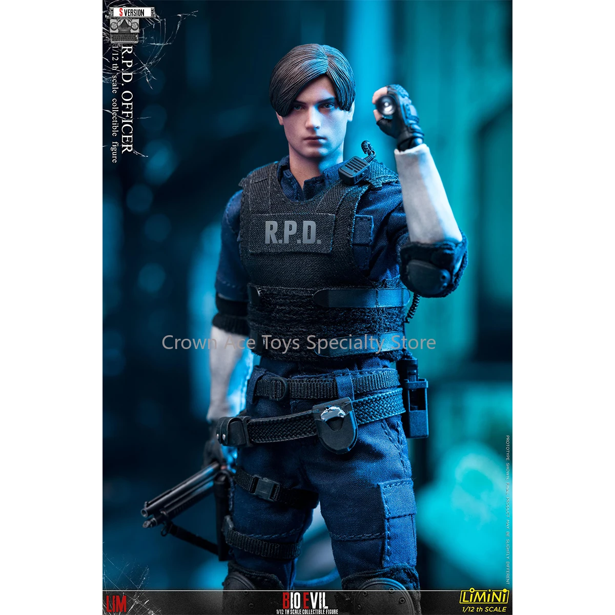 In Stock LIMTOYS LiMiNi 1/12 Scale BIOEVIL-RPD Police Officer Resident Evil Leon Kennedy Premium Collectible Action Figure Toys