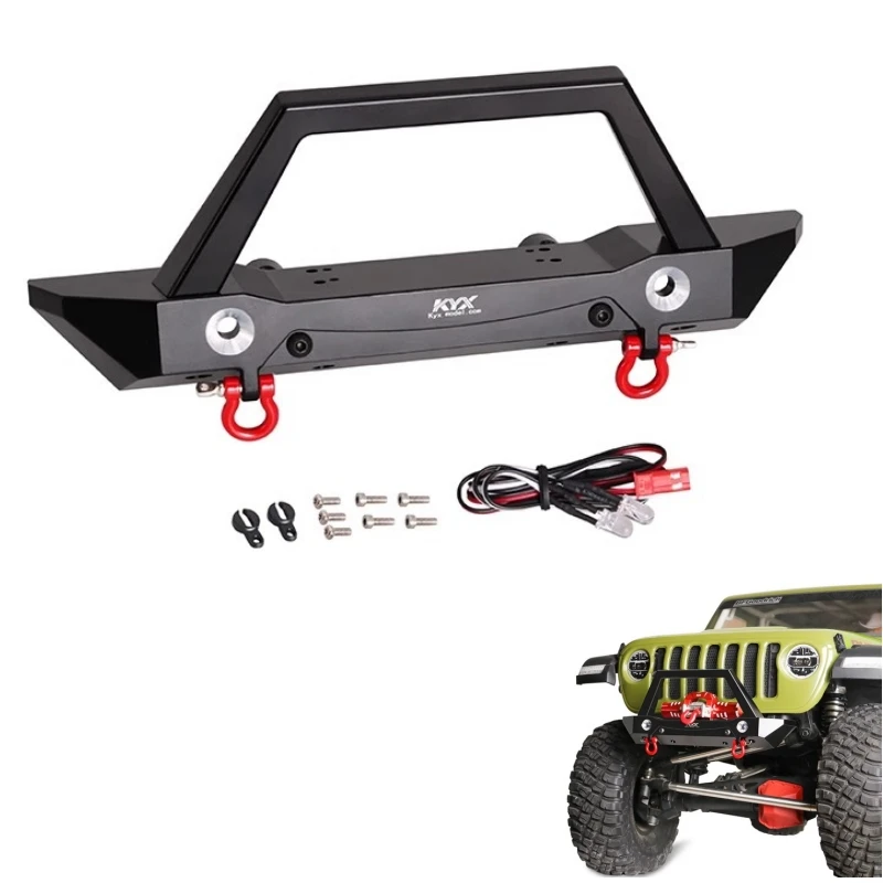 

Aluminum front Bumper for Axial Scx6 AXI05000 Wrangler. 1/6 SCX6 Jeep JLU Wrangler 4X4 Rock Crawler Truck Upgrade part