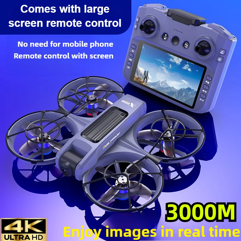 Drone Gimbal 2 Axis - Nouveau drone X226 avec écran intégré,