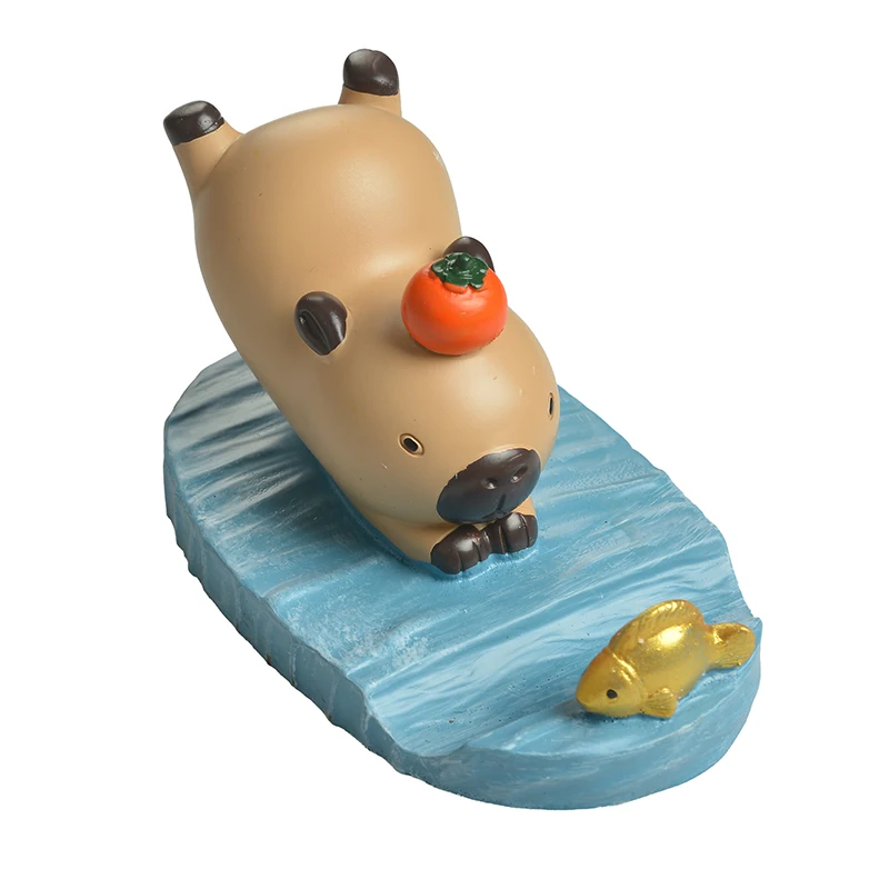 Hot Sale Capybara Figure Desktop Decorative Ornaments Can Be Used As Phone Stands Cute Kawaii Capybara Figure Model Doll Toys