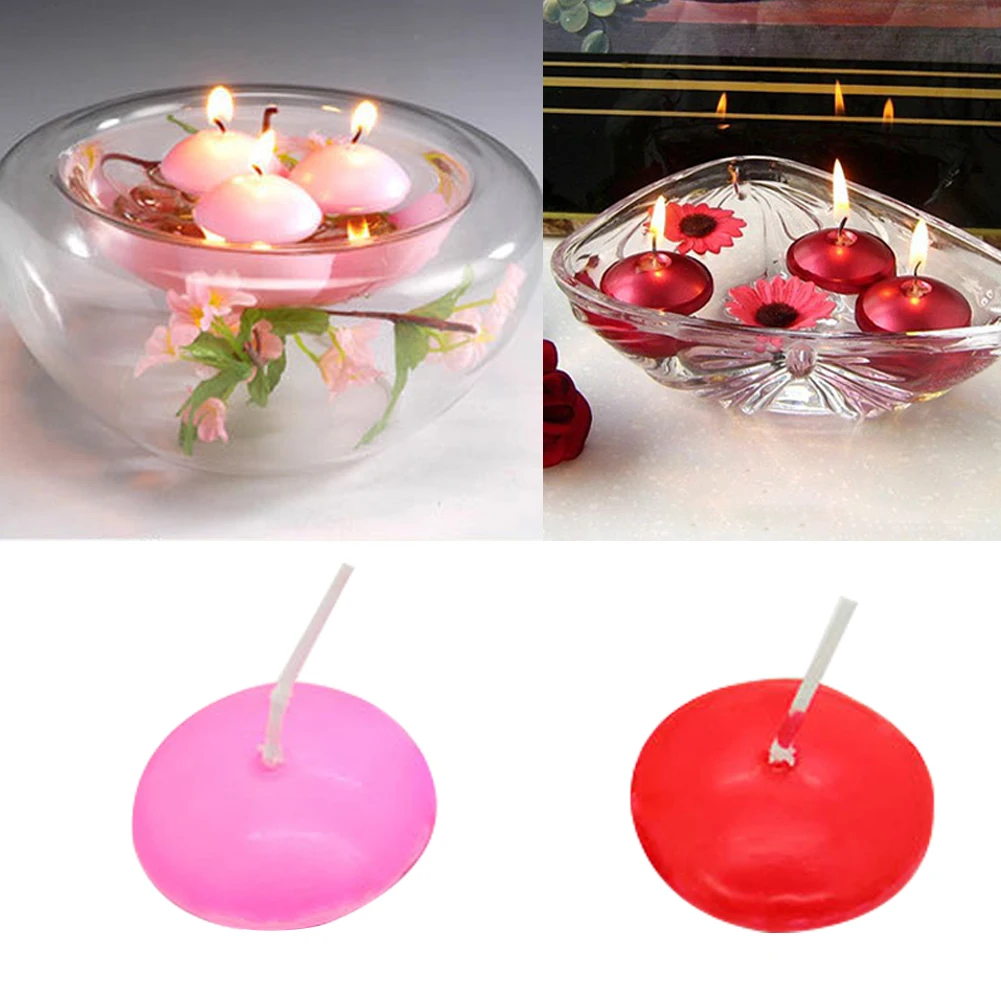 1-5pcs/lot Smokeless Floating Candles Spherical Floating On The Water Valentine's Day Wedding Romantic Confession Party Decor